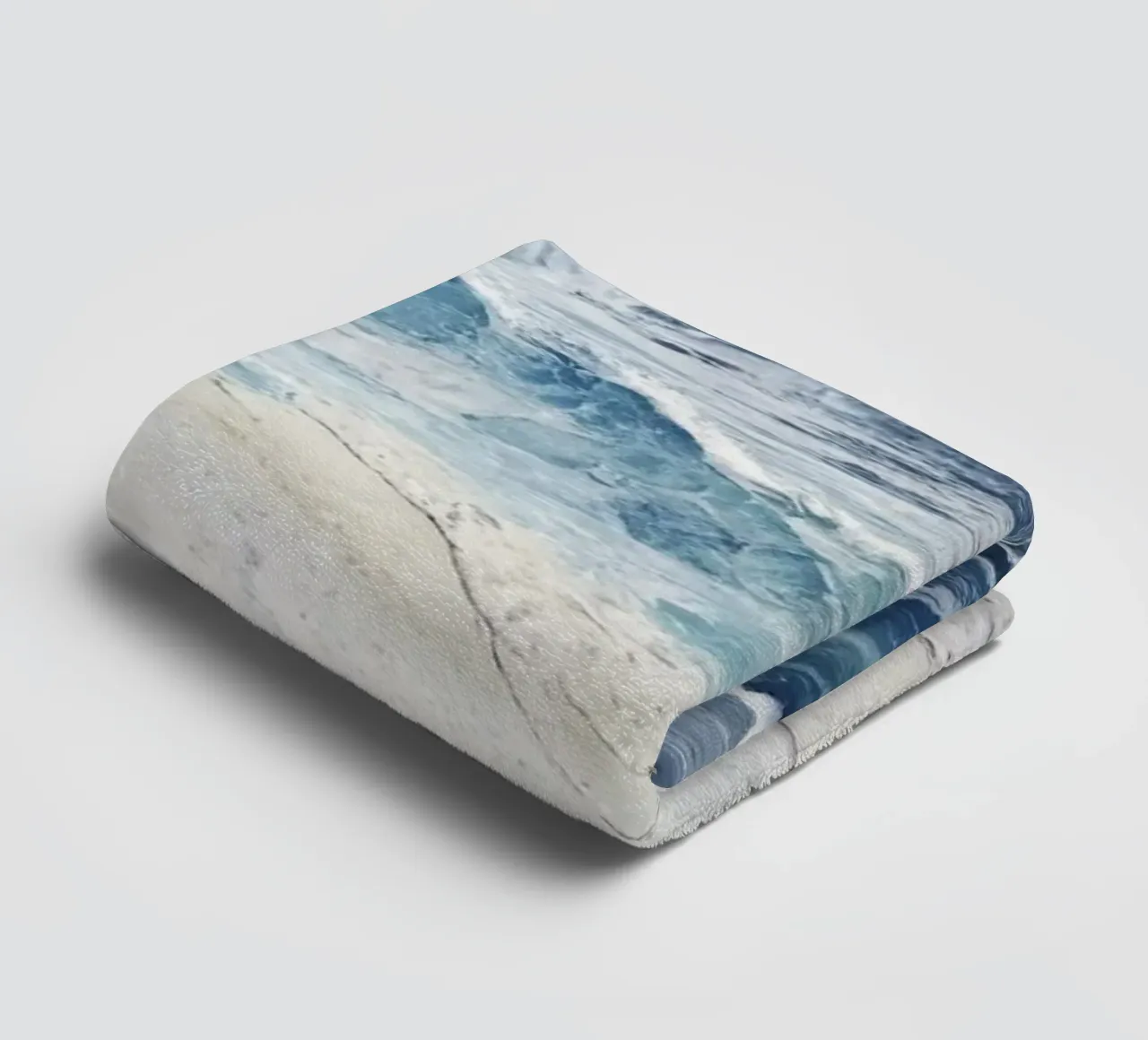 Waves composition towel by 🎨 Point and Art
