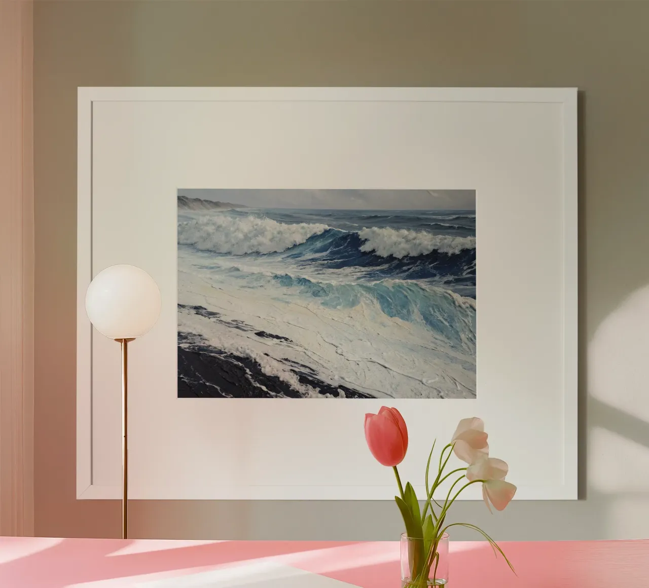Composición de las olas hahnemühle de 🎨 Point and Art