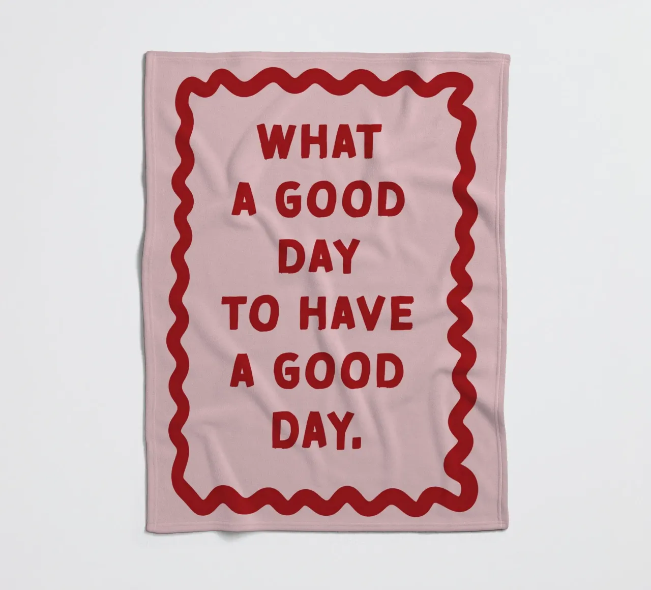 What a good day to have a good day coperta in pile da thesoulhugclub