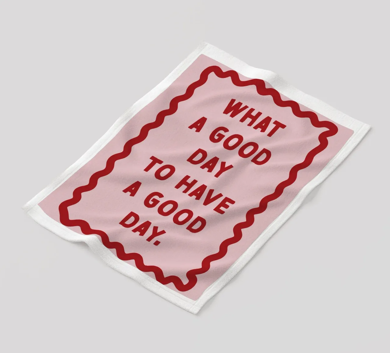 What a good day to have a good day coperta in pile da thesoulhugclub