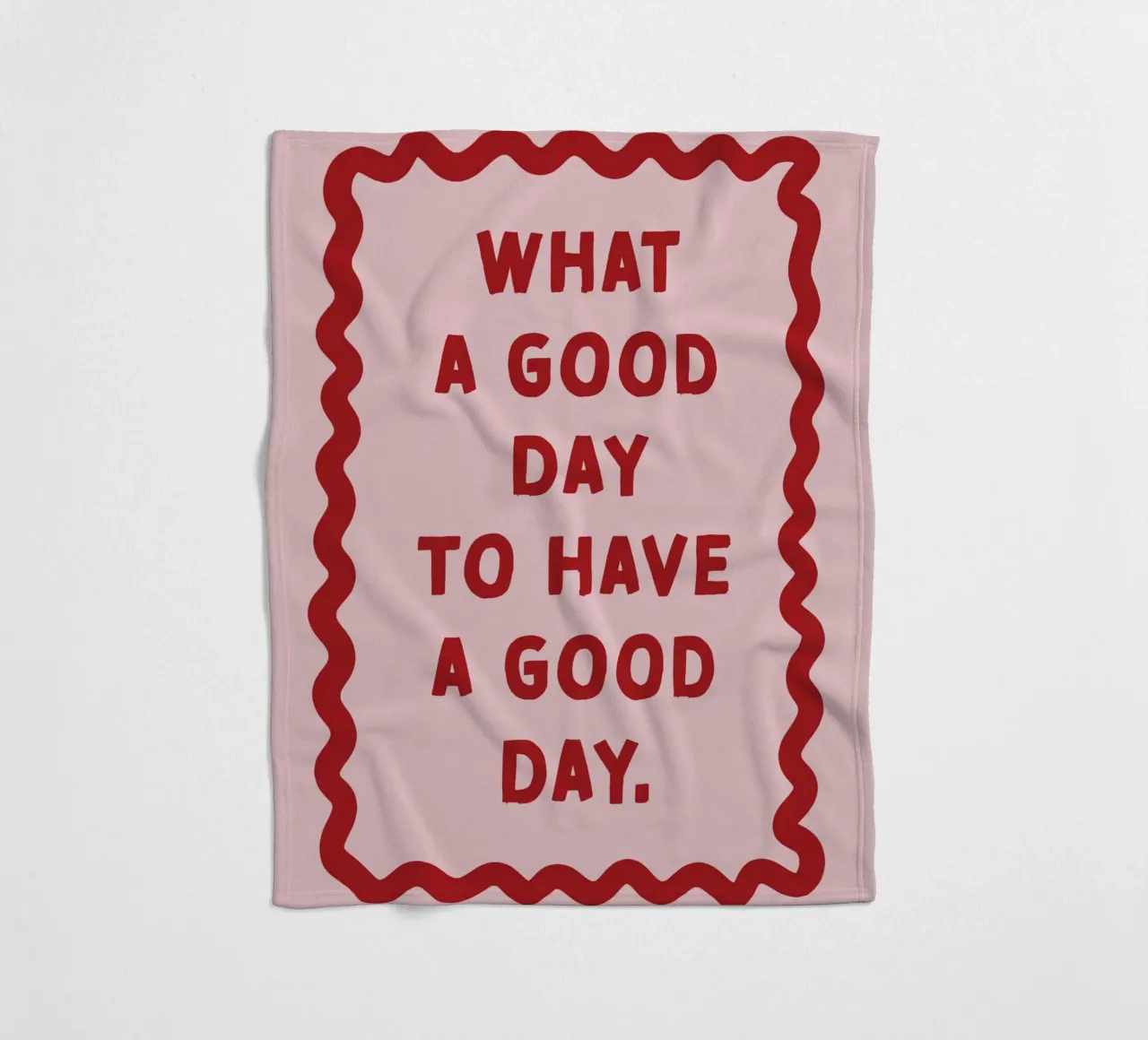 What a good day to have a good day coperta in pile da thesoulhugclub