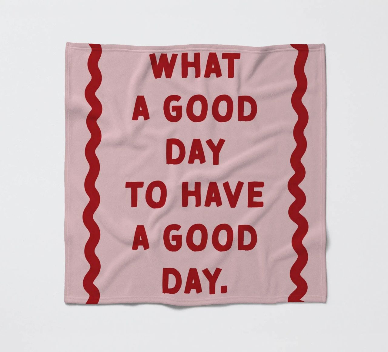 What a good day to have a good day coperta in pile da thesoulhugclub