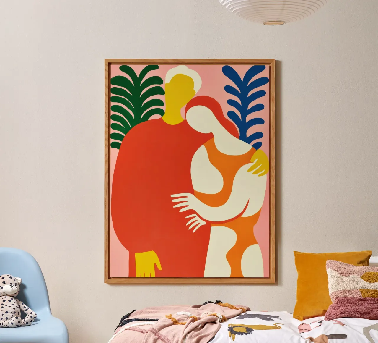 L'abbraccio dell'arte moderna alluminio dibond da Autofocus
