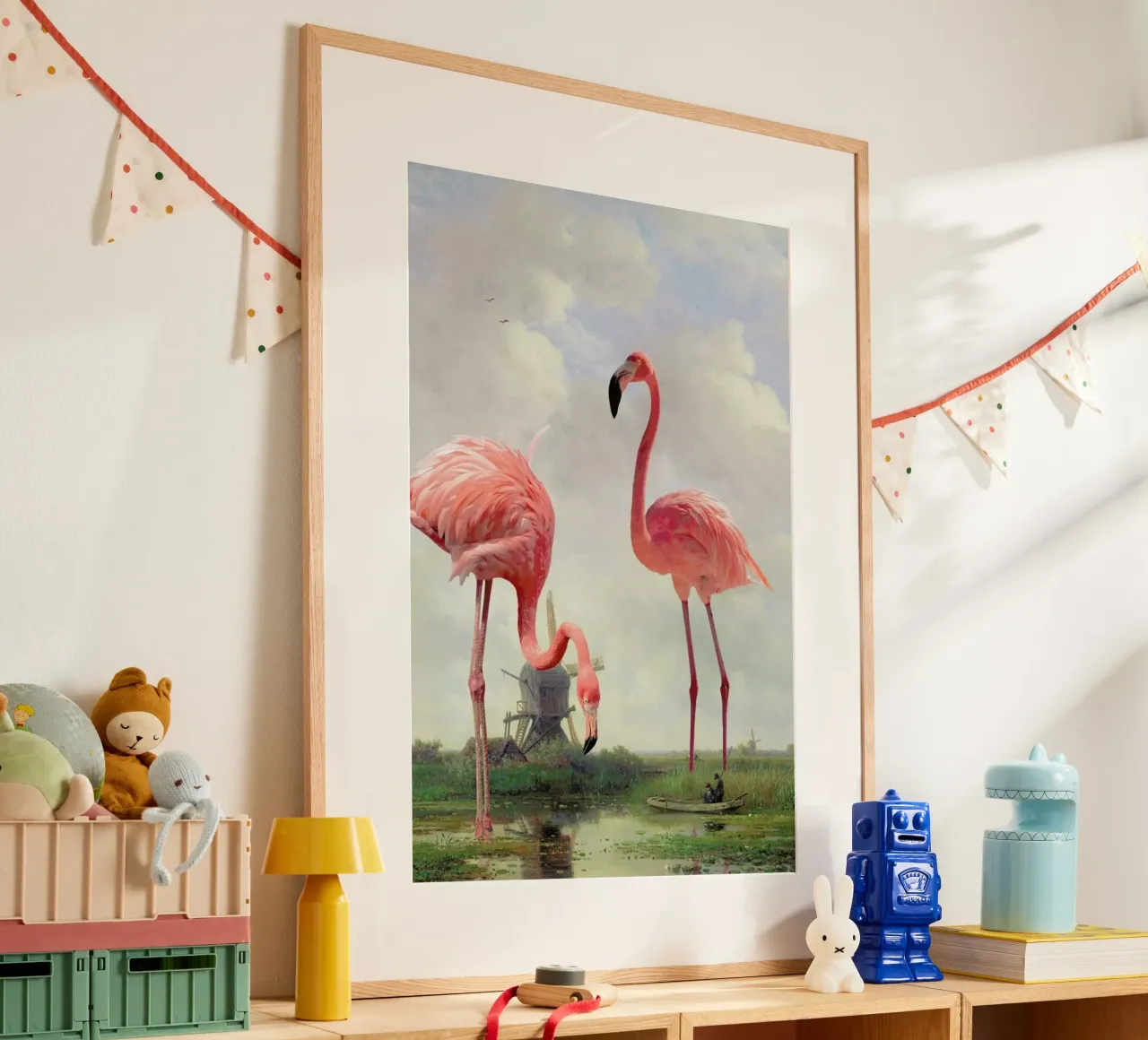 Fishing With Flamingos poster da Jonas Loose