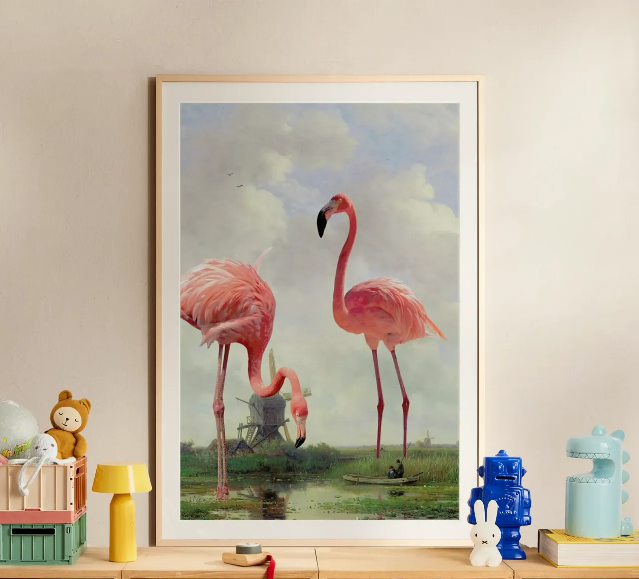Fishing With Flamingos poster da Jonas Loose