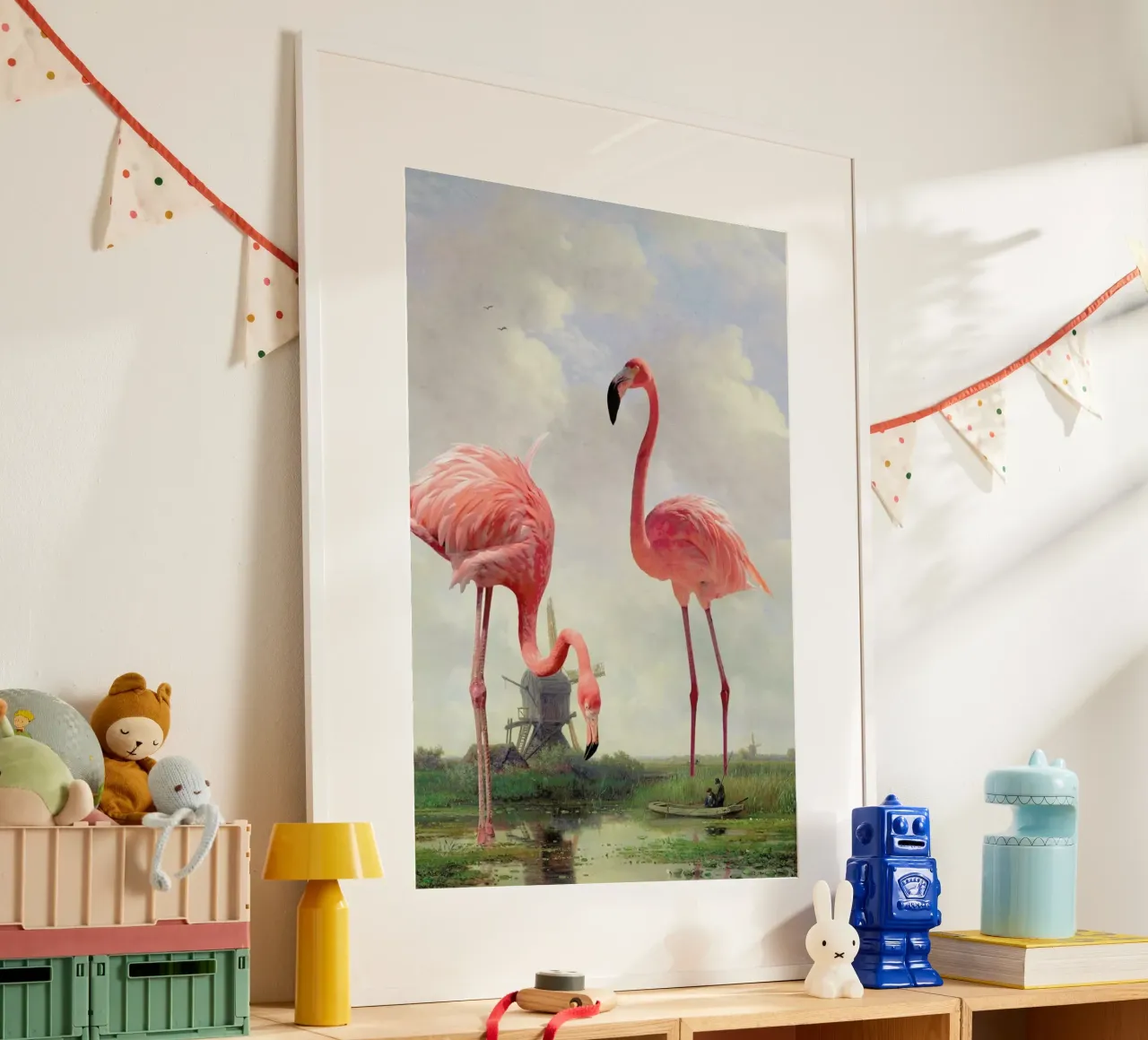 Fishing With Flamingos poster da Jonas Loose