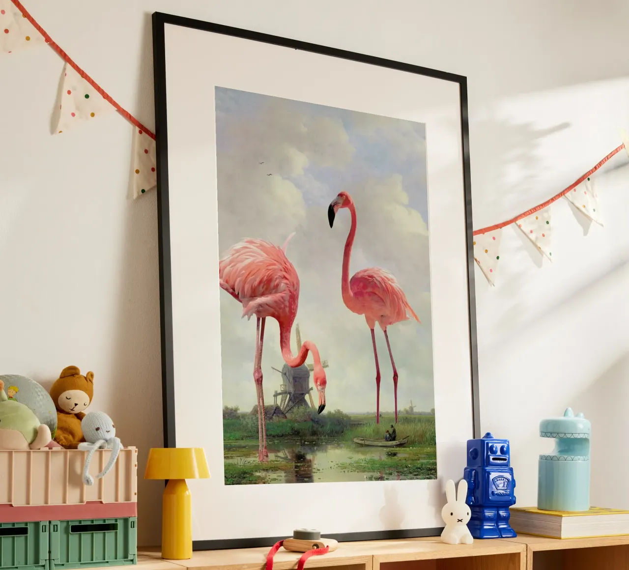 Fishing With Flamingos poster da Jonas Loose