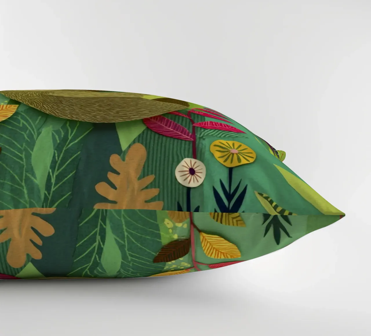 Bradipo Giungla Collage Art Vintage Tropicale Botanico Fauna Selvatica cuscino da Modern Muse