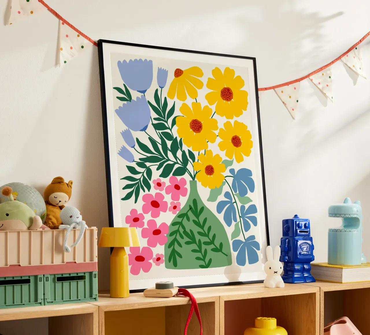 Wildflower vase poster da Gale Switzer