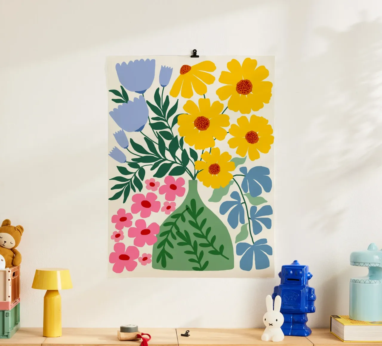 Wildflower vase poster da Gale Switzer