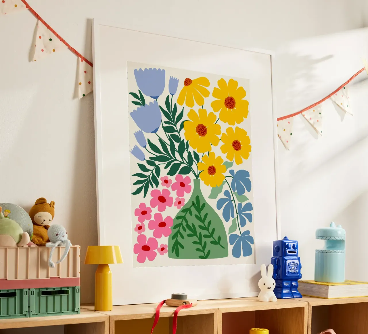 Wildflower vase poster da Gale Switzer