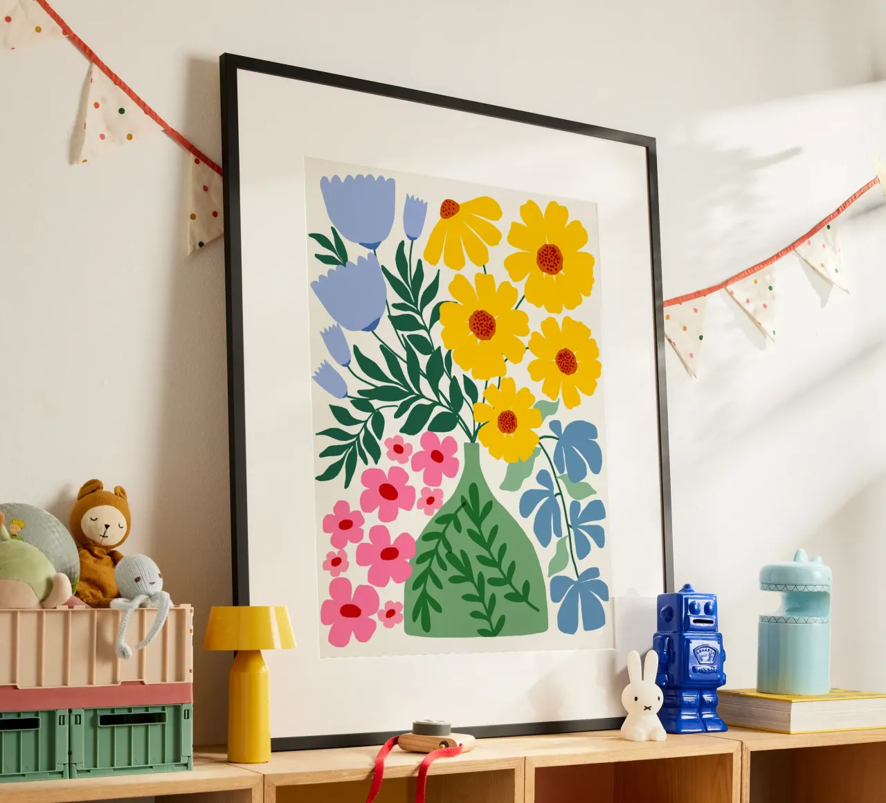 Wildflower vase poster da Gale Switzer