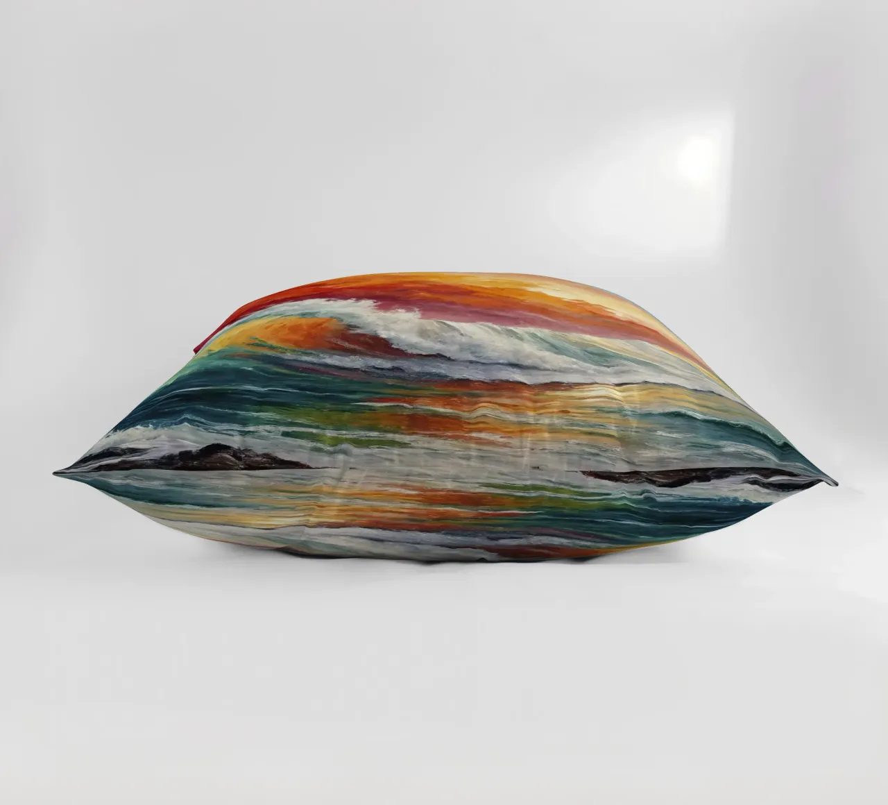 L'arcobaleno delle onde cuscino da 🎨 Point and Art