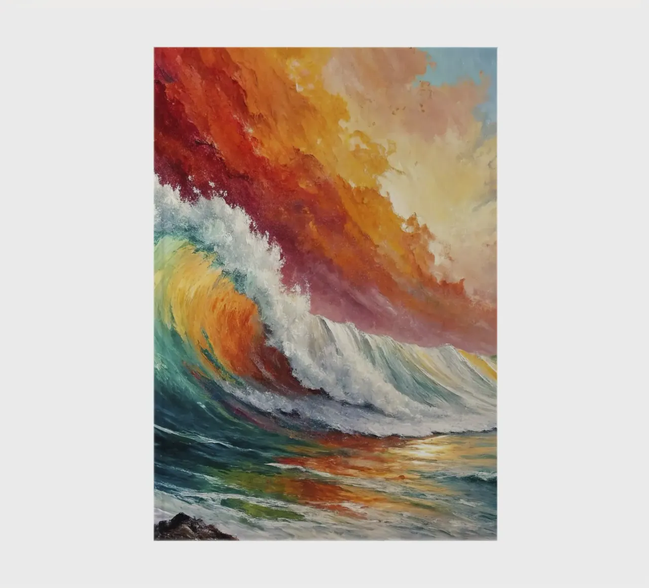 The rainbow of the waves notebook by 🎨 Point and Art