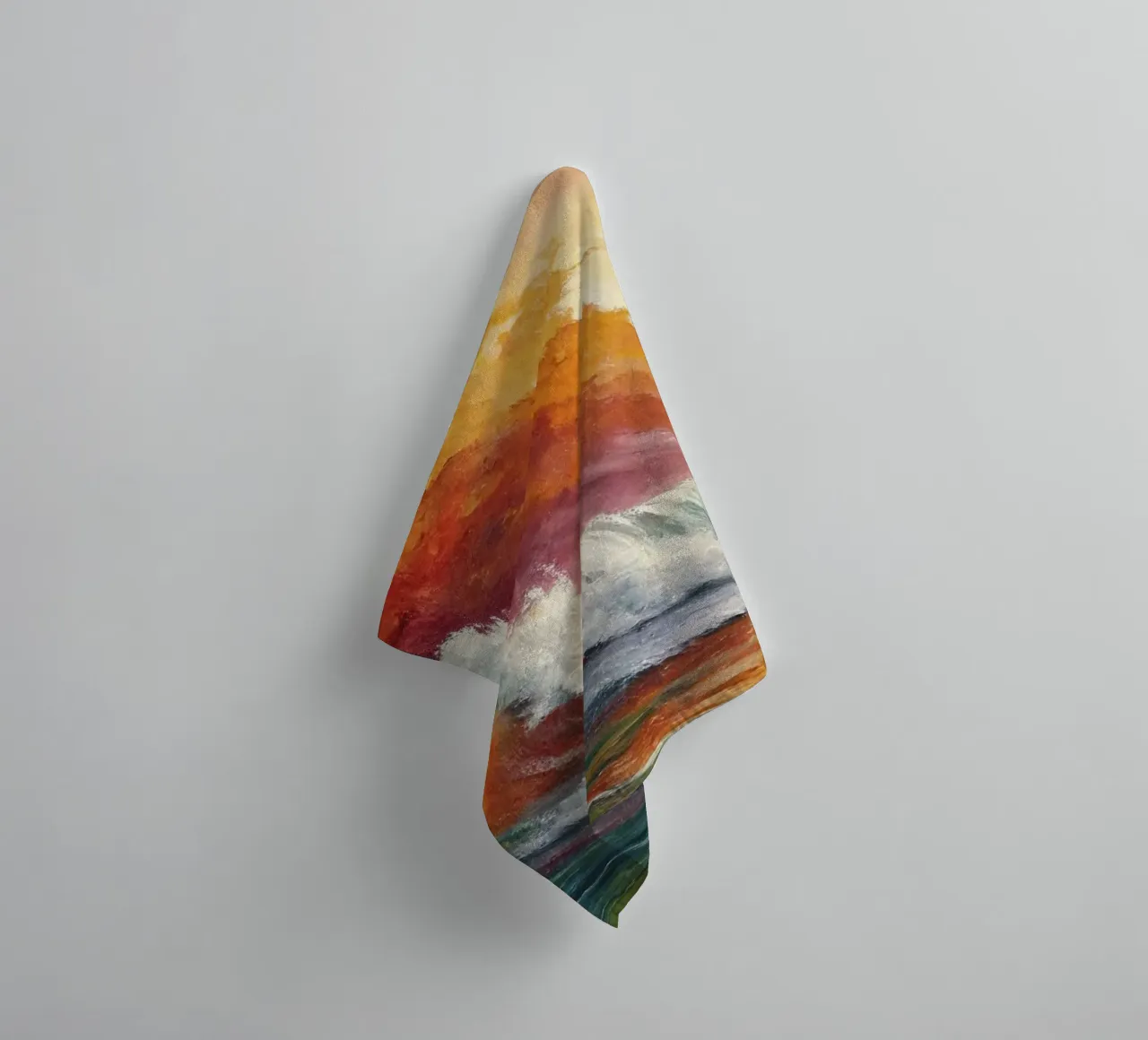 The rainbow of the waves towel by 🎨 Point and Art