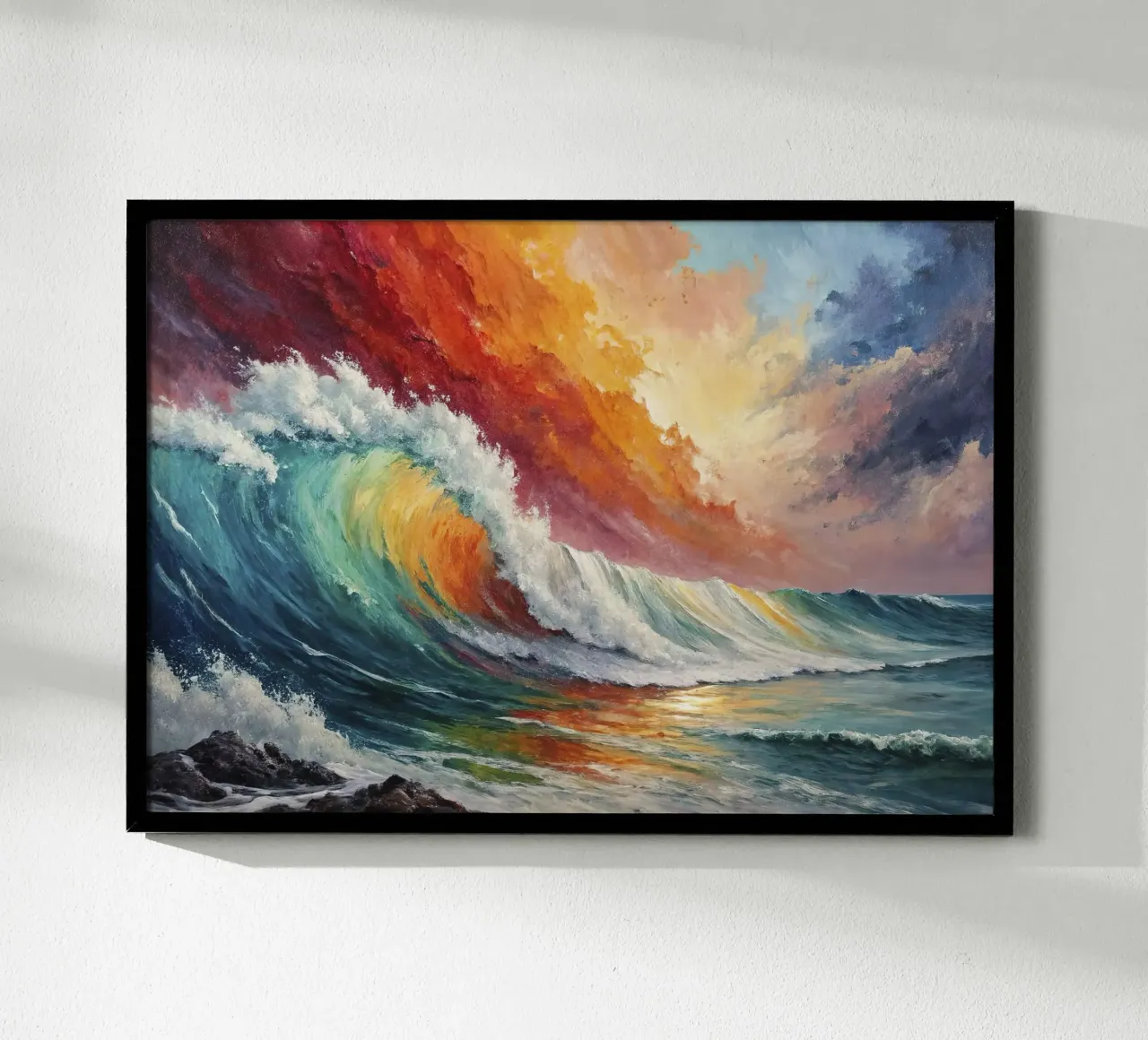 L'arcobaleno delle onde carta hahnemühle da 🎨 Point and Art