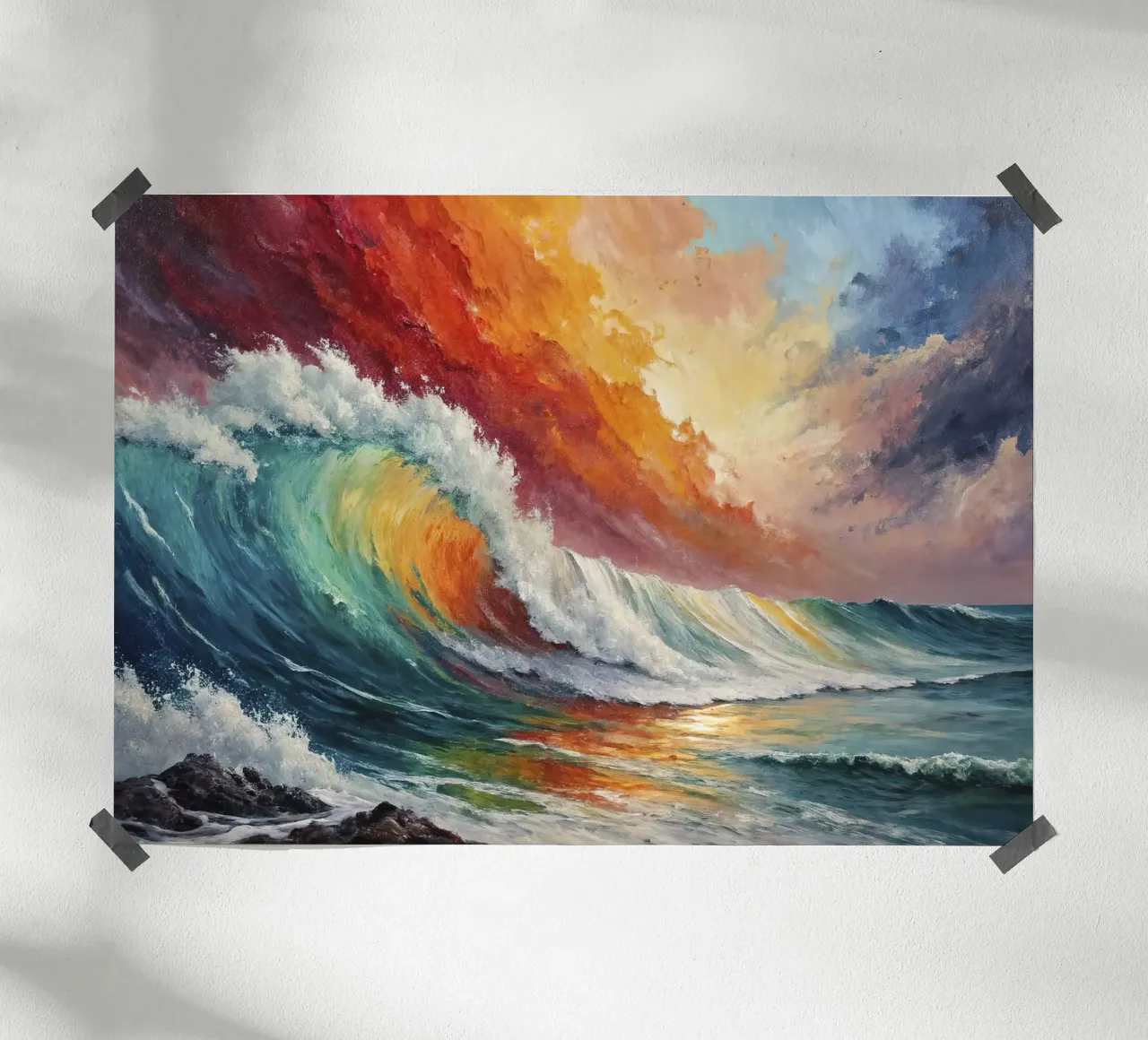 L'arcobaleno delle onde carta hahnemühle da 🎨 Point and Art