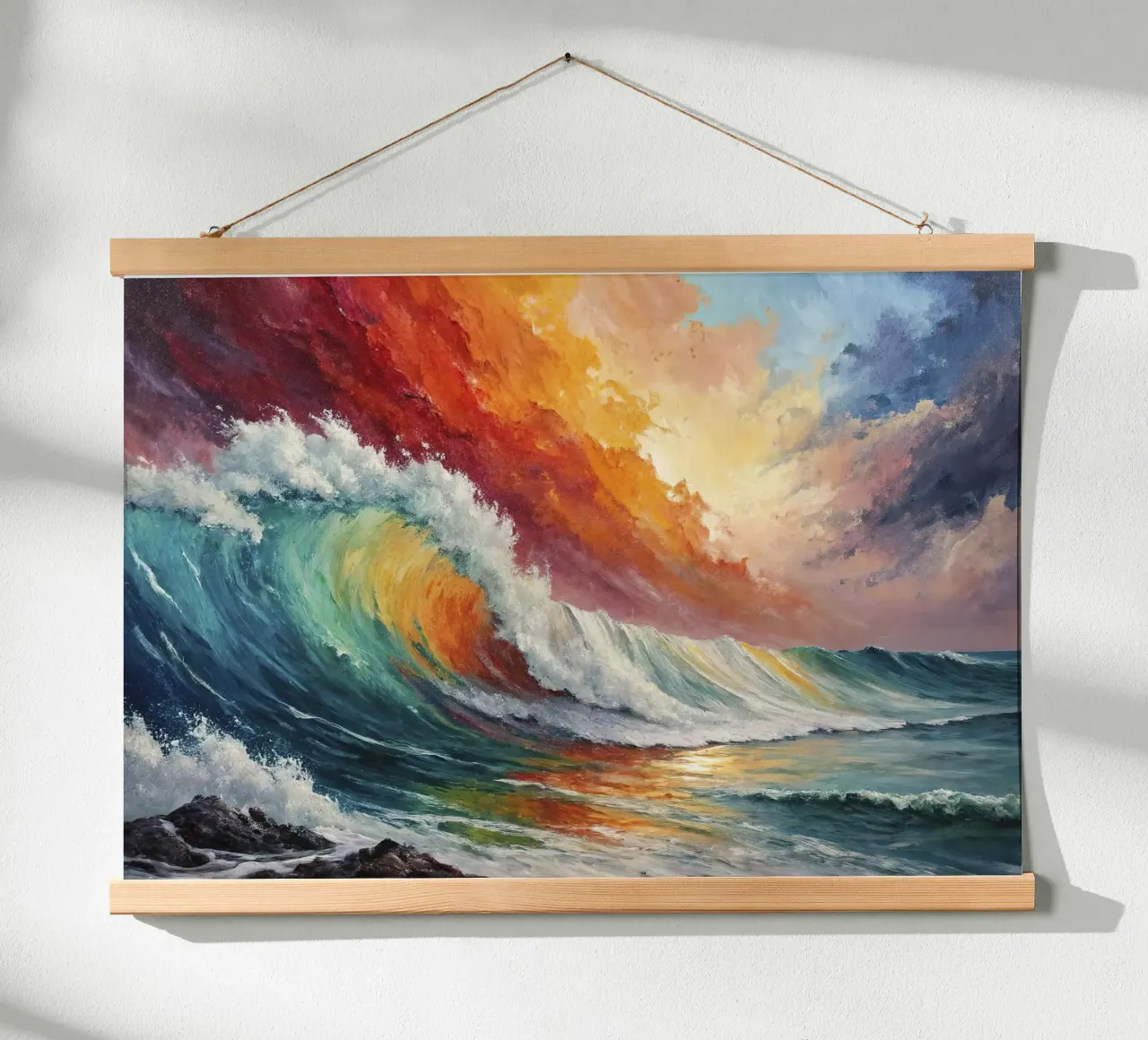 L'arcobaleno delle onde carta hahnemühle da 🎨 Point and Art