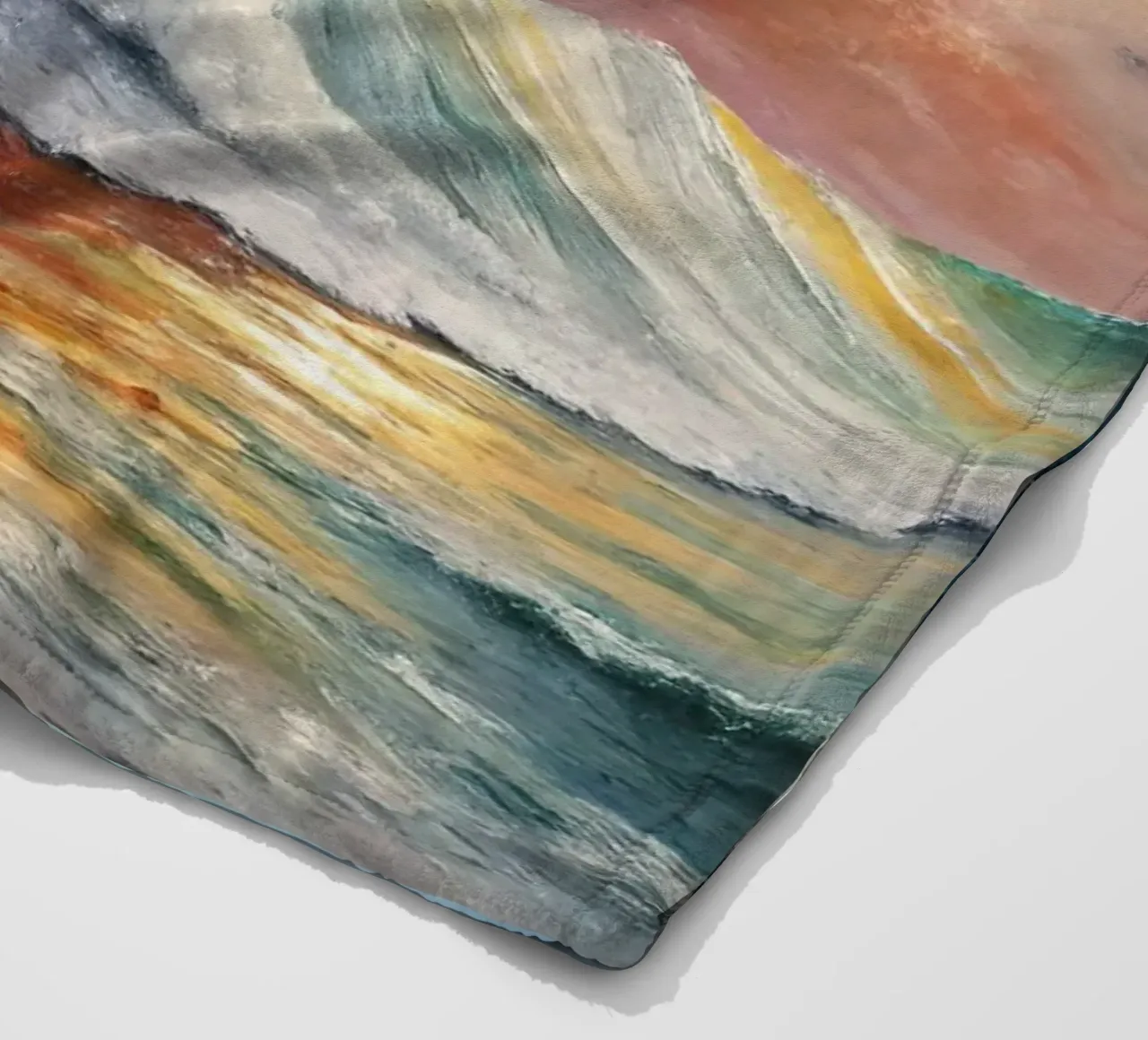 L'arcobaleno delle onde coperta in pile da 🎨 Point and Art