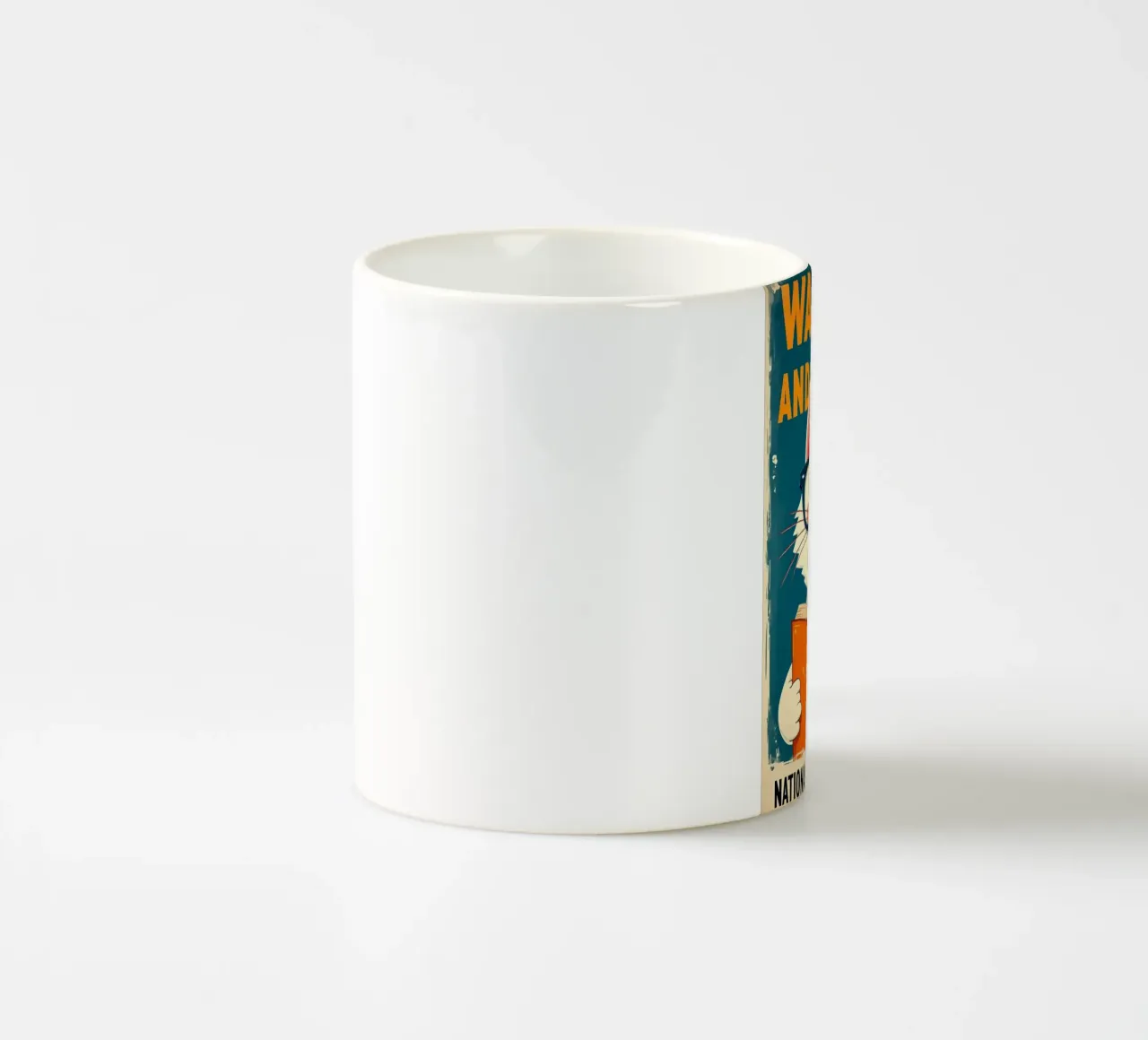 Lecture des chats mug en céramique de Purrfect Whiskers Art