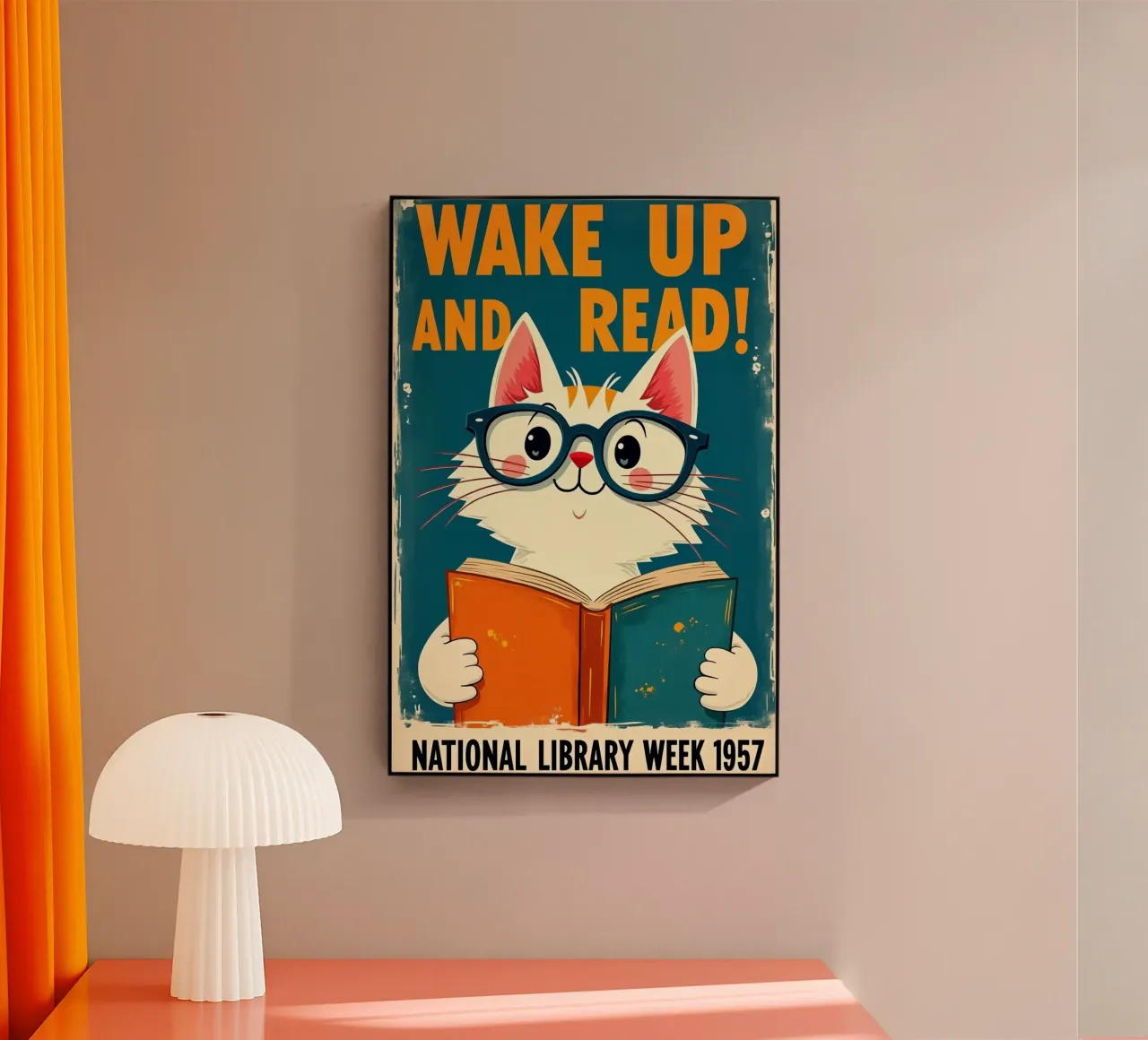 Katze Lesen Acryl-Glas von Purrfect Whiskers Art