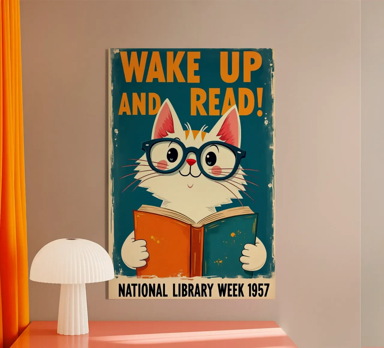 Katze Lesen Acryl-Glas von Purrfect Whiskers Art