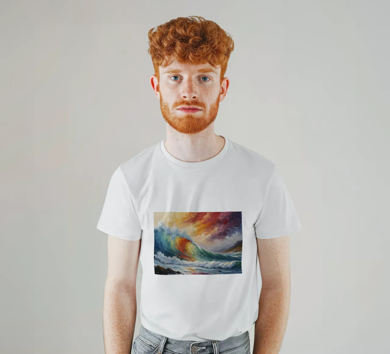 L'arcobaleno delle onde II t-shirt da 🎨 Point and Art