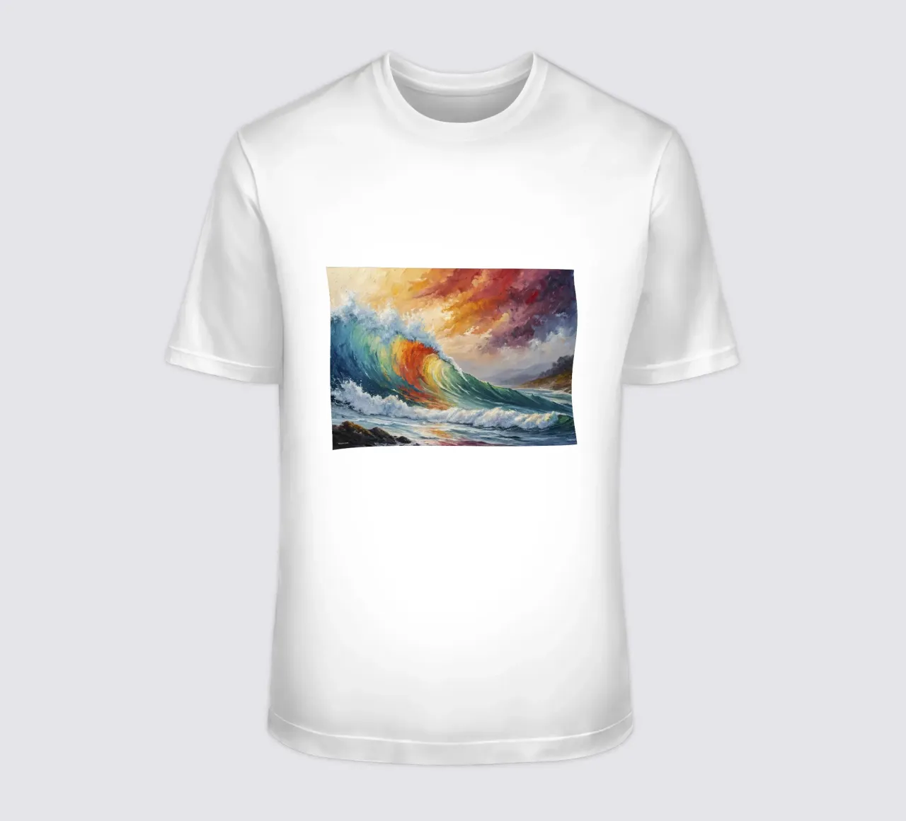 L'arcobaleno delle onde II t-shirt da 🎨 Point and Art