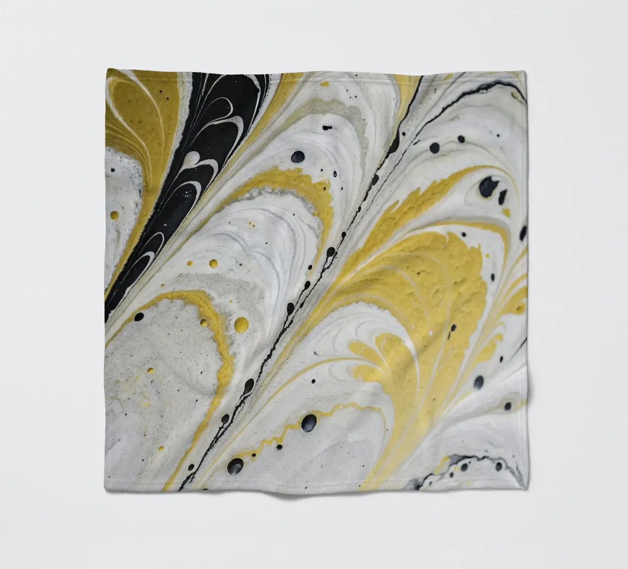 Fluidi nella notte dorata coperta in pile da 🎨 Point and Art