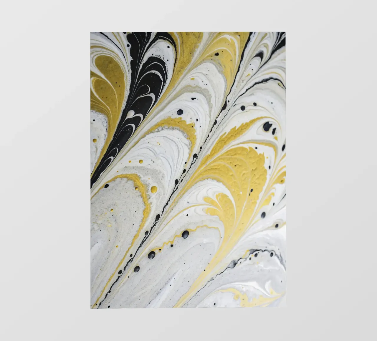 Fluidi nella notte dorata telo in pvc da 🎨 Point and Art