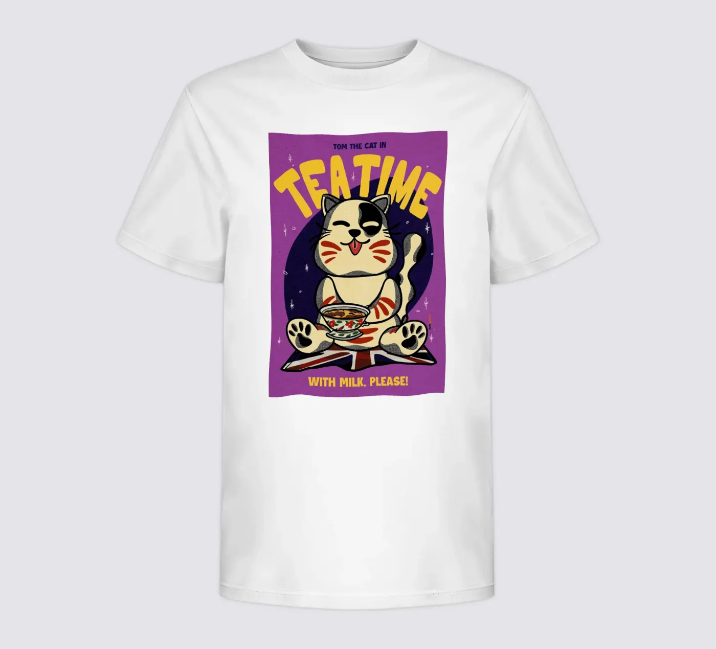Tea Time kinder t-shirt van Rafa Gomes