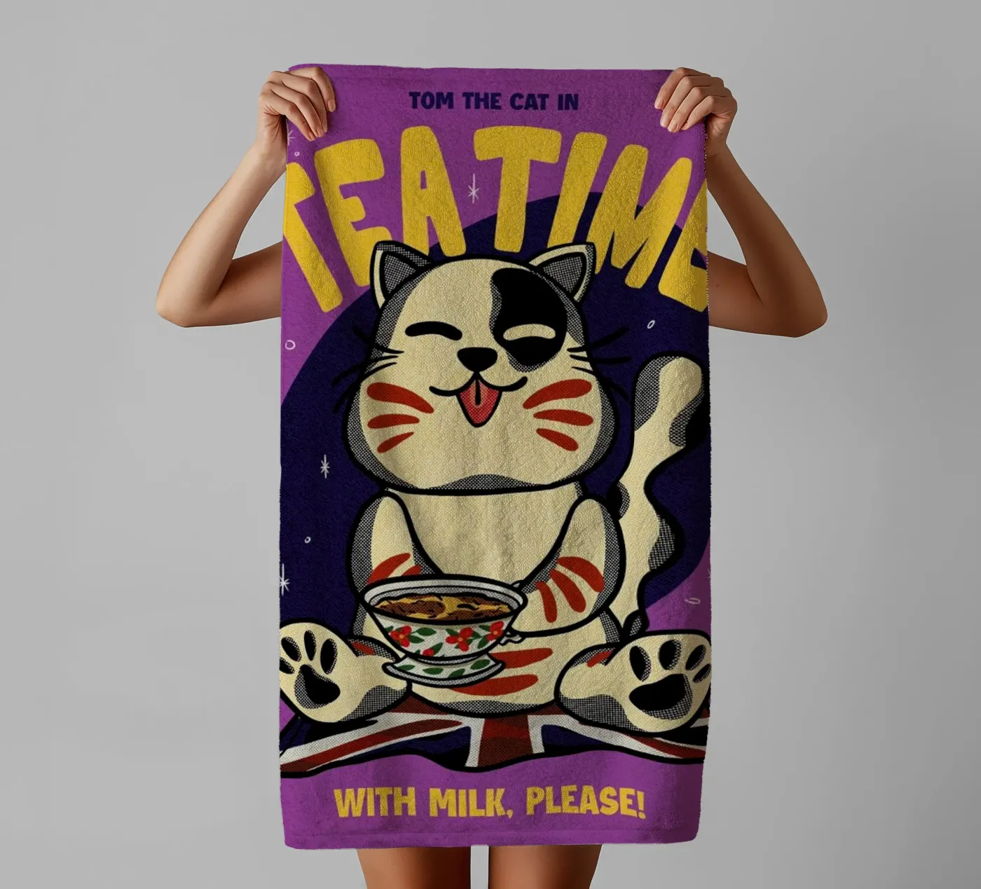 Tea Time badhanddoek van Rafa Gomes