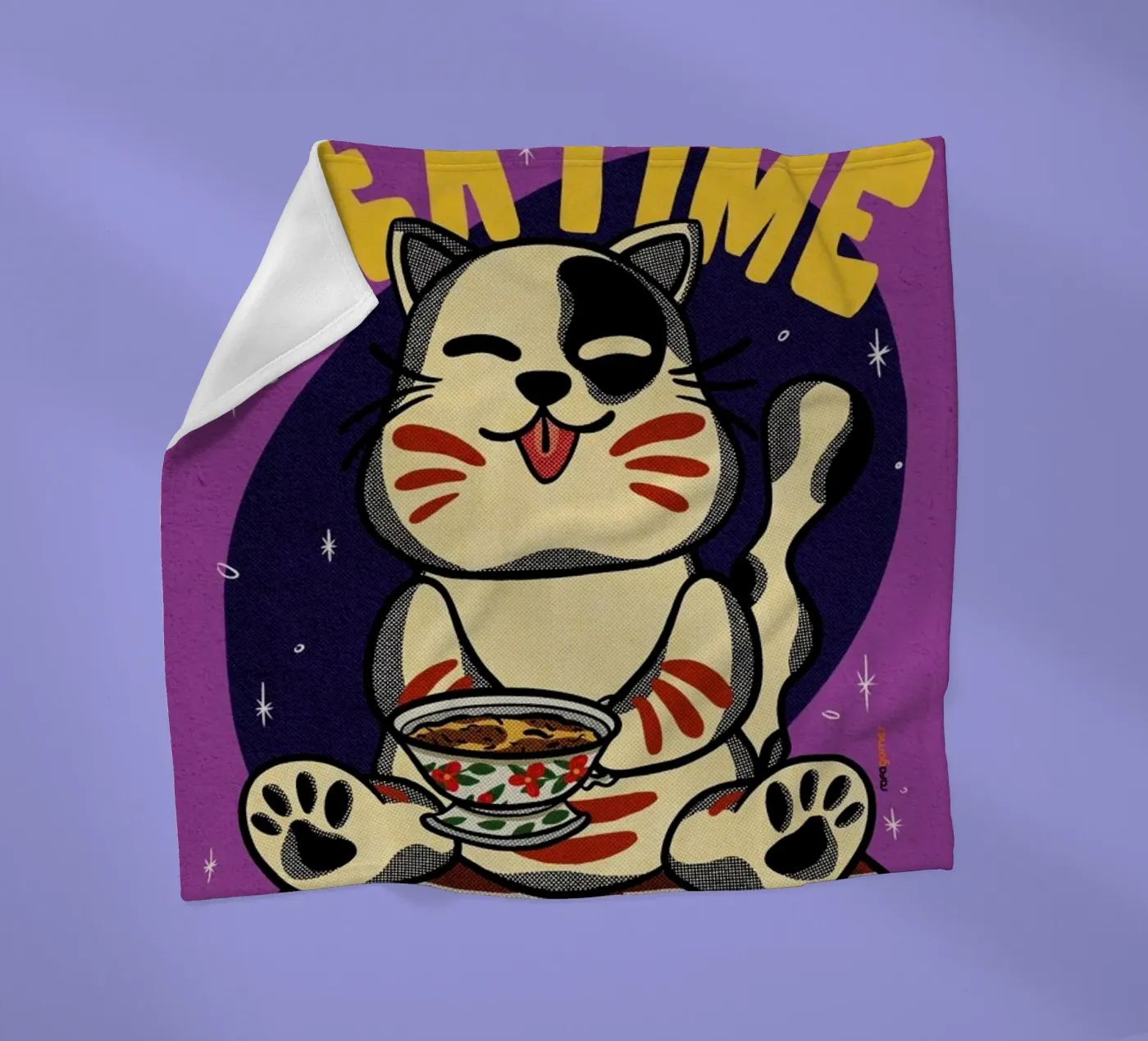 Tea Time fleece blanket by Rafa Gomes