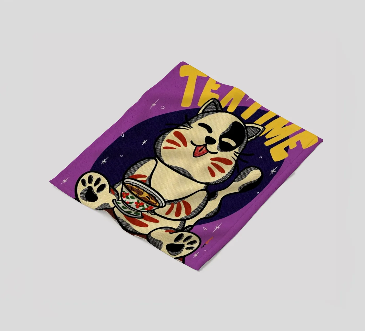 Tea Time fleece blanket by Rafa Gomes