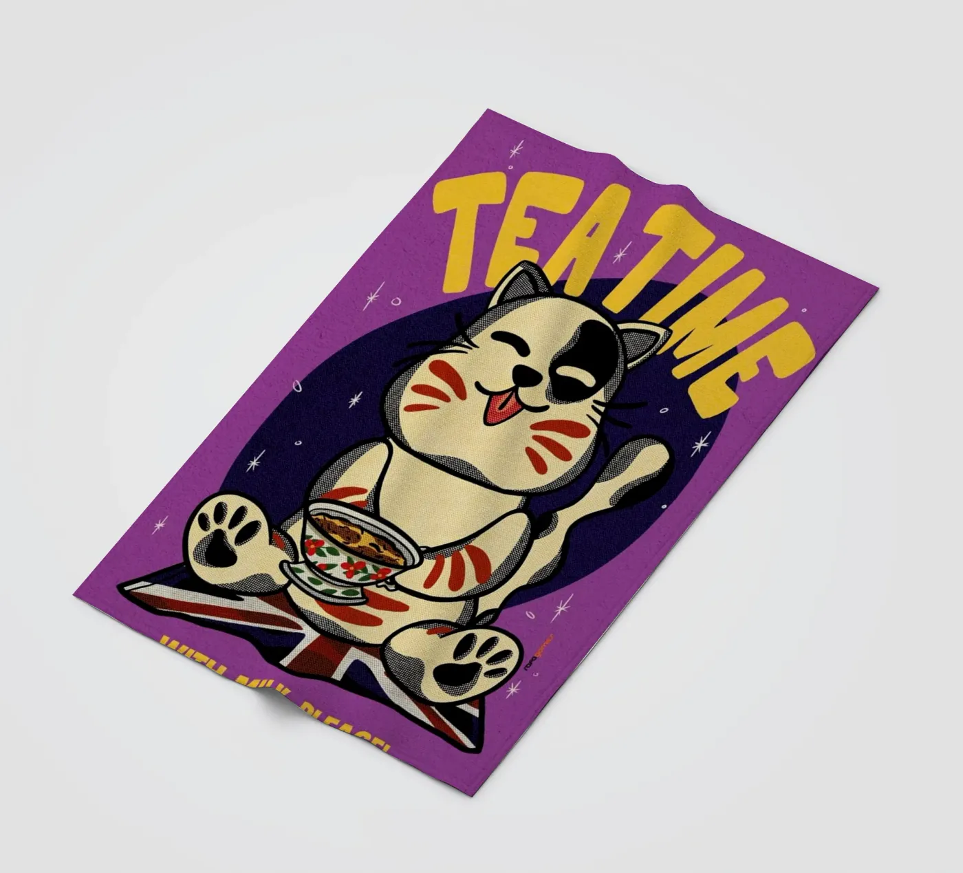 Tea Time fleece blanket by Rafa Gomes