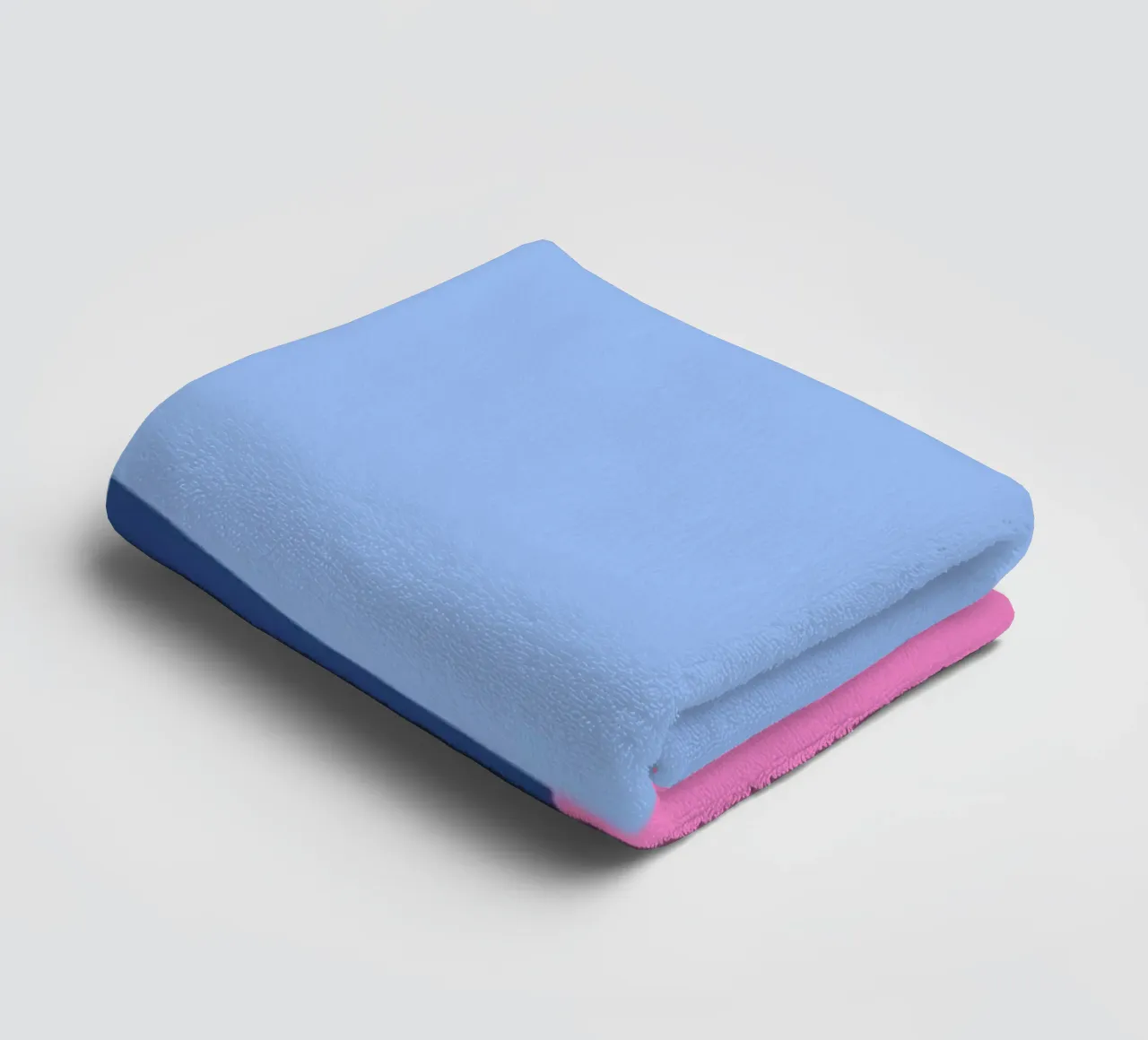 Happy Tulip - blue pink towel by Gale Switzer
