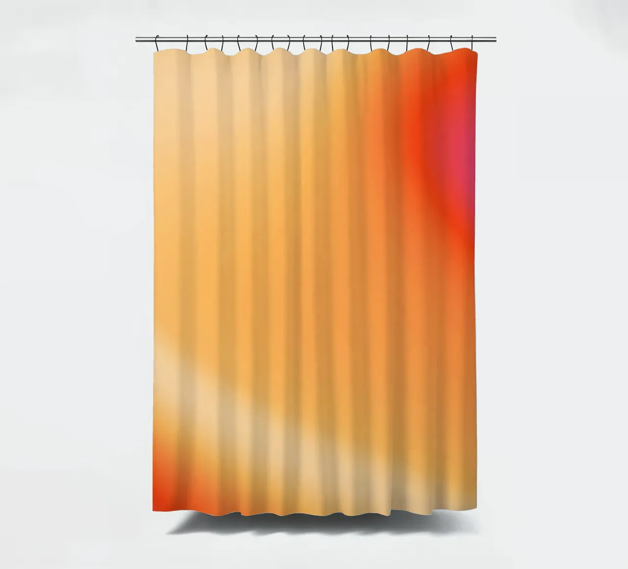 YUMMY GOLDEN SUN KISSES shower curtain by ÂME LIBRE STUDIO