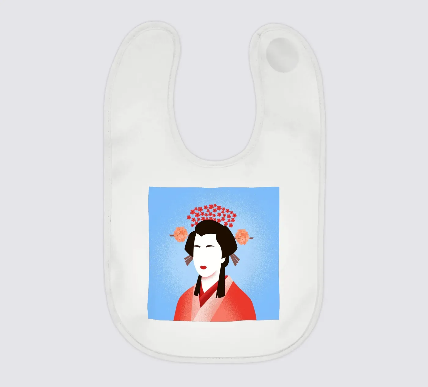 Geisha baby bib by Dharma