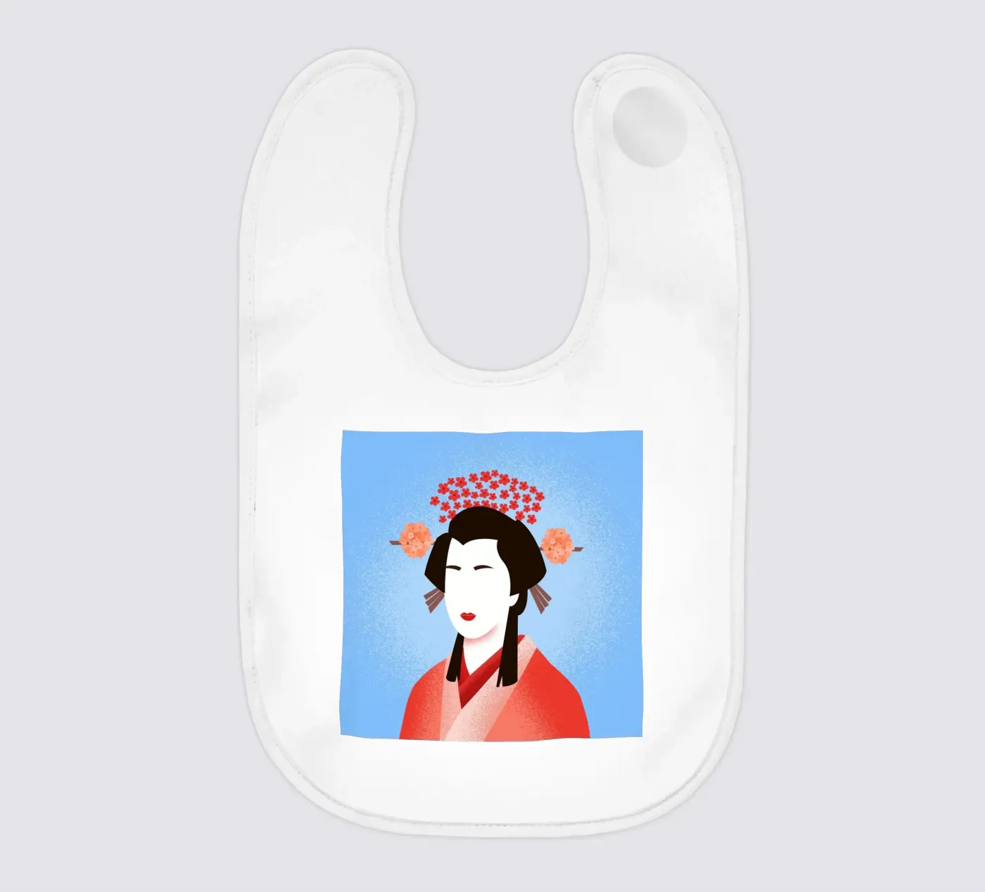 Geisha baby bib by Dharma