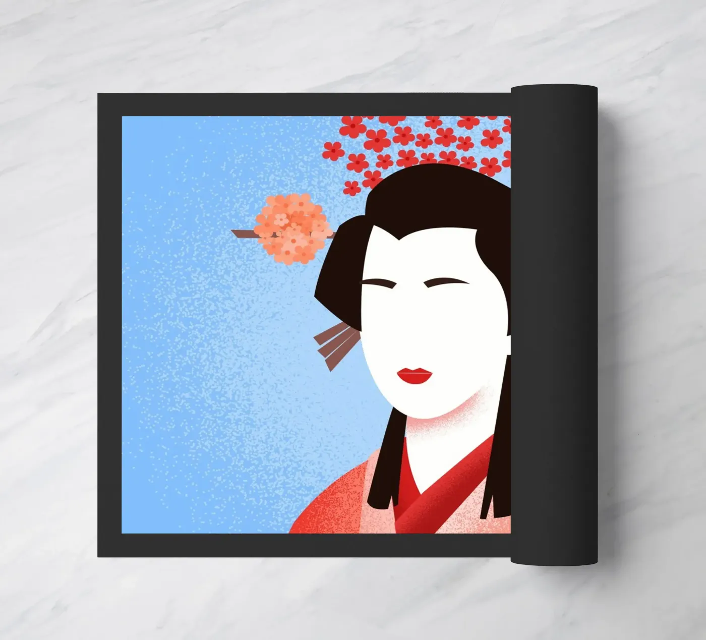 Geisha doormat by Dharma