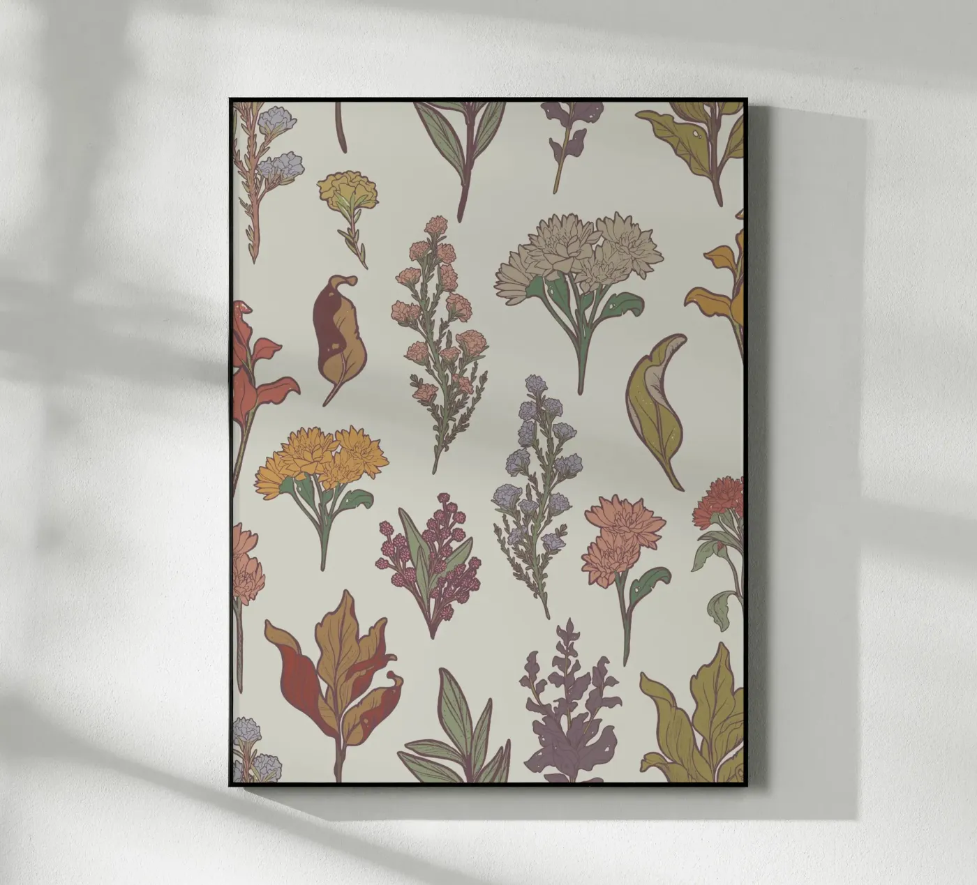 FLORAL PATTERN #1 Acryl-Glas von SMRT STUDIO