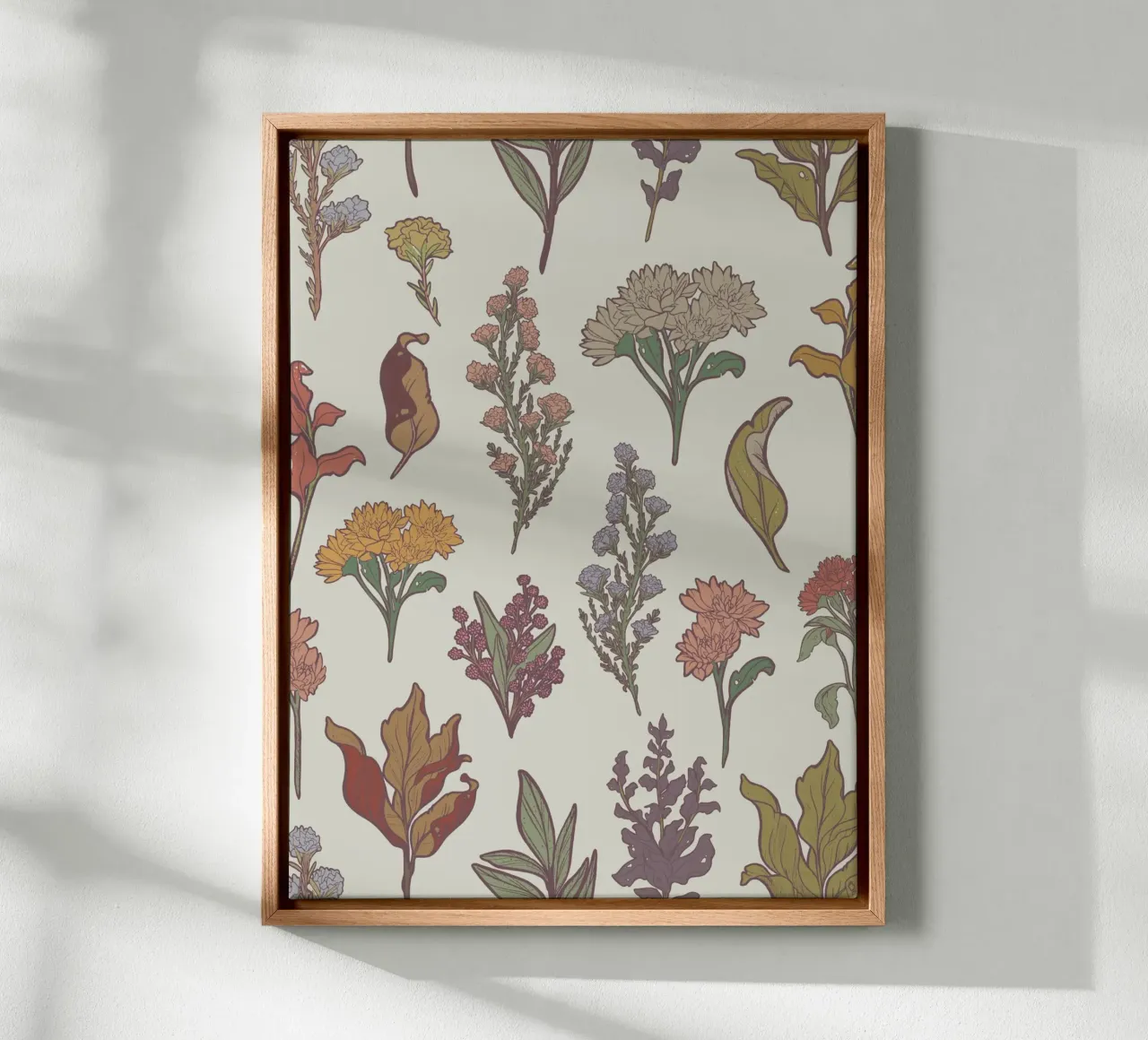 FLORAL PATTERN #1 tela con Cornice a cassetta da Einfach Uebel