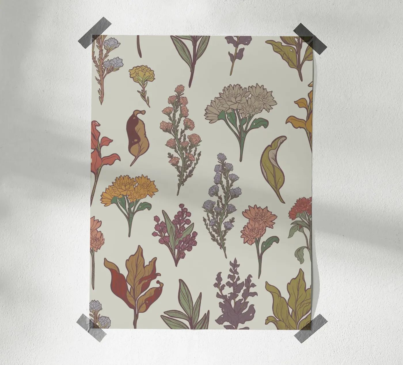 FLORAL PATTERN #1 poster van SMRT STUDIO