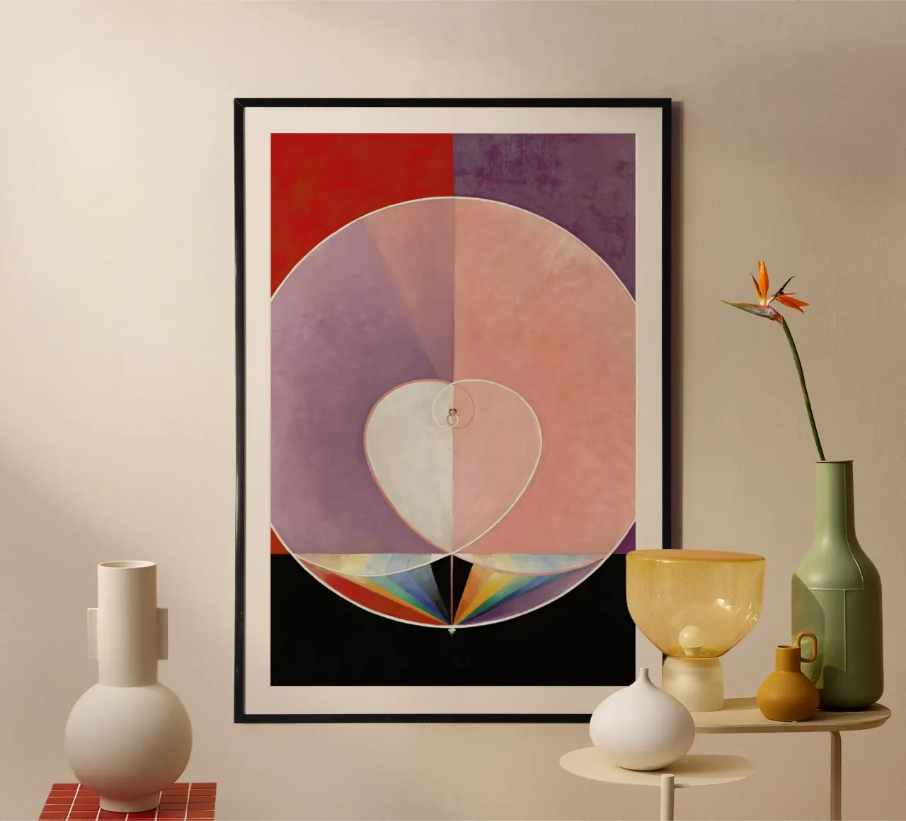 Hilma af Klint - The Dove, No. 2 III carta hahnemühle da Vintage by JUNIQE