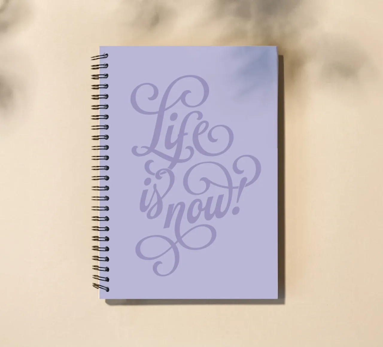 Life is now! spiral notebook by Suuuper Prints