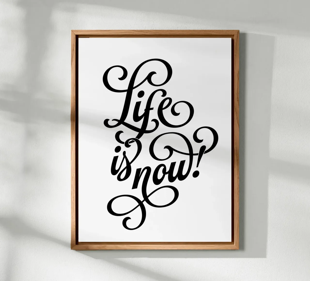 Life is now! alu-dibond by Suuuper Prints
