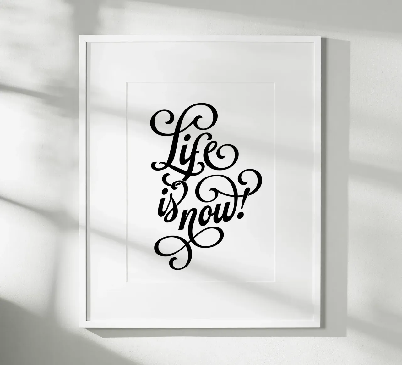 Life is now! poster by Suuuper Prints