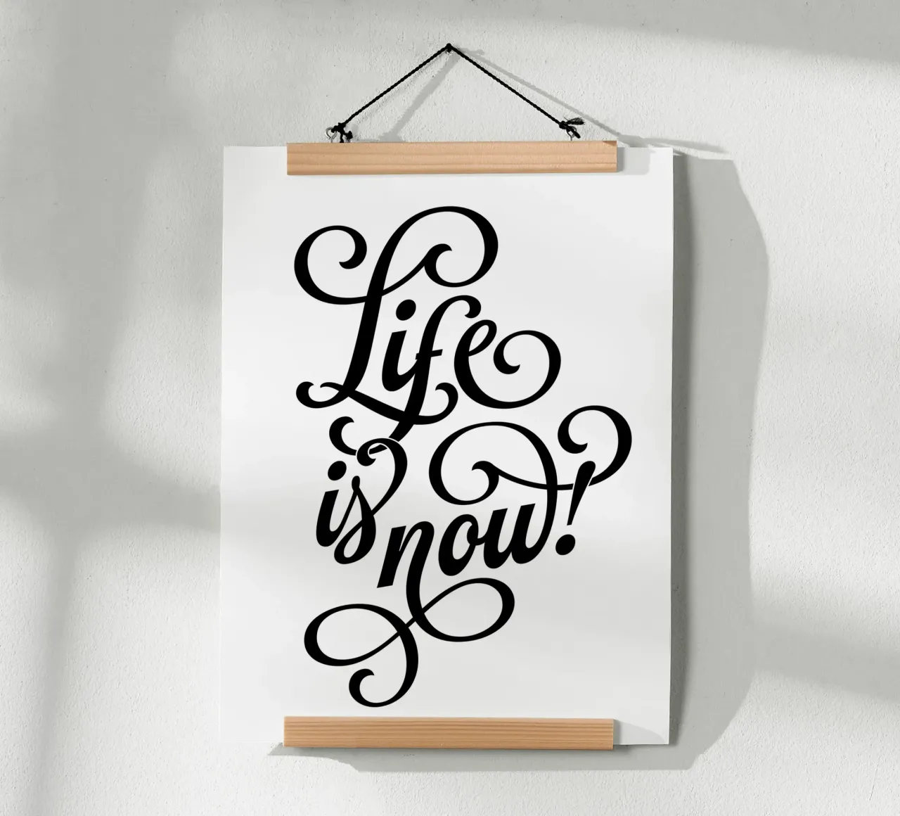 Life is now! poster by Suuuper Prints