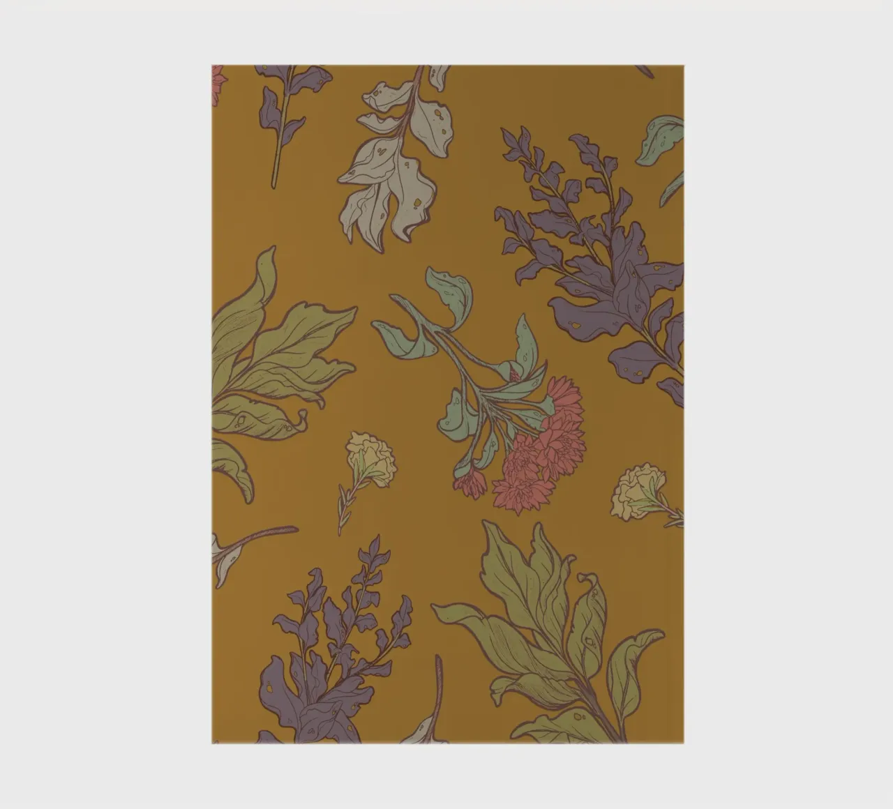 FLORAL PATTERN #2 notebook by Einfach Uebel