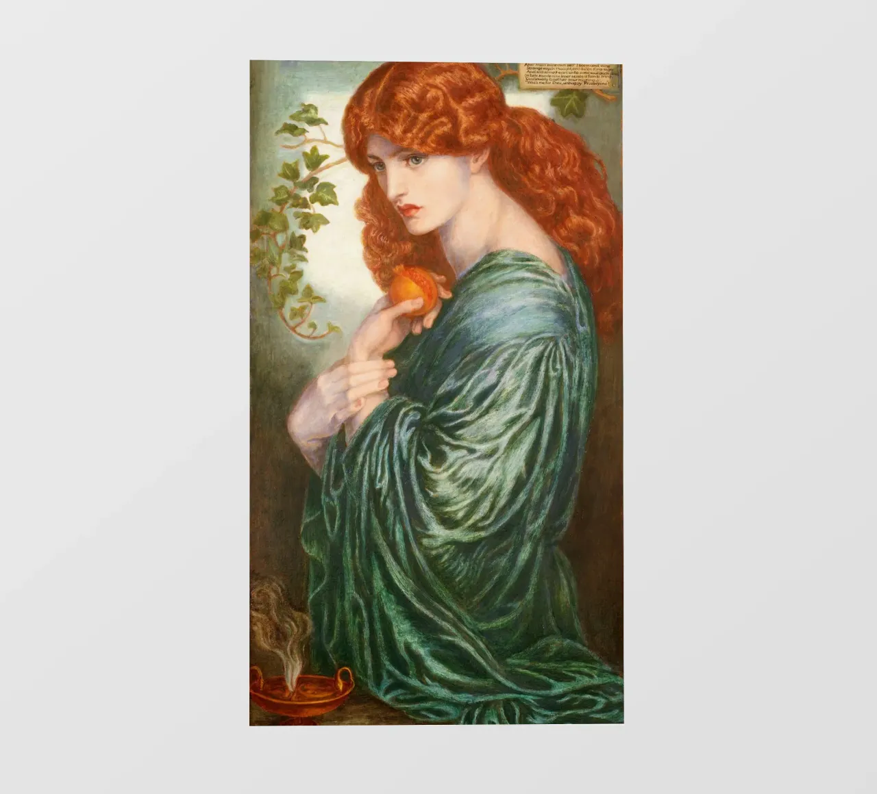 Dante Gabriel Rossetti's Proserpine telo in pvc da Venus Art
